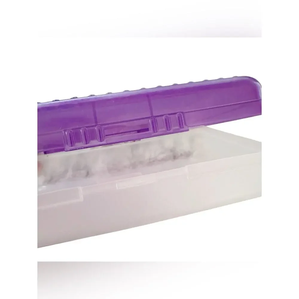Spacemaker Vintage 90s Purple & Clear Pencil Case Box